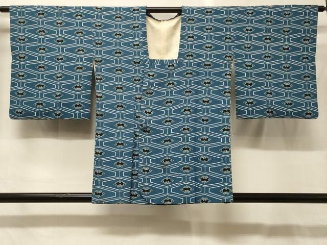 平和屋着物＃道行コート　抽象文　正絹　逸品　CABG8059in