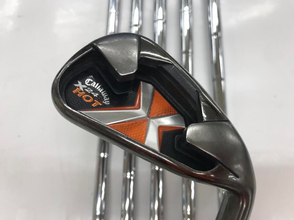 キャロウェイ　X-24 HOT US　X-24 HOT Steel　UNIフレックス　アイアンセット　中古　ゴルフドゥ！柏店【最短即日発送】 7,545円