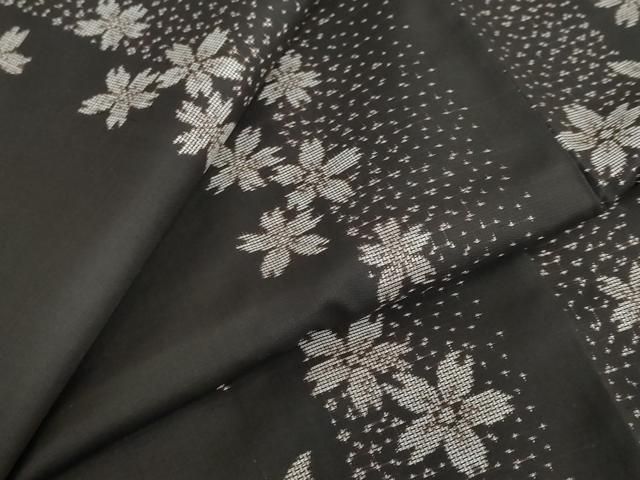 平和屋着物●本場大島紬　地空き　9マルキ　舞桜間道　正絹　逸品　DABF1194ud