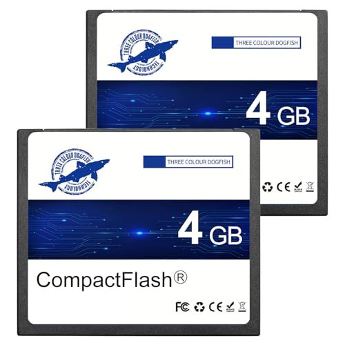 Dogfish CFカード 4GB 2枚組 SLC コンパクトフラッシュ 133X カメラ用 - デジタル一眼レフ対応 エラー修正(ECC)機能搭載 高信頼性″mn c3fb7b7a