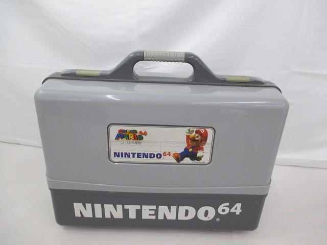 【まとめ売り 中古品】 ゲーム NINTENDO 64 本体 NUS-001 動作品 ケース・周辺機器・コントローラー付き