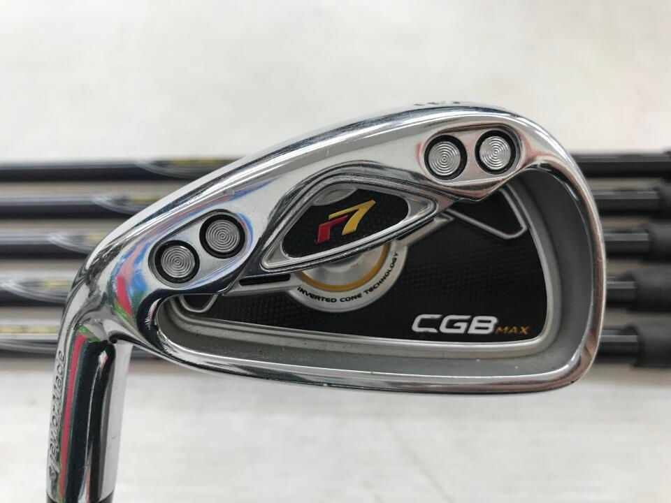 テーラーメイド　r7 CGB MAX (2008)　リアックス スーパーファスト CGB MAX　Rフレックス　アイアンセット　中古【最短即日発送】