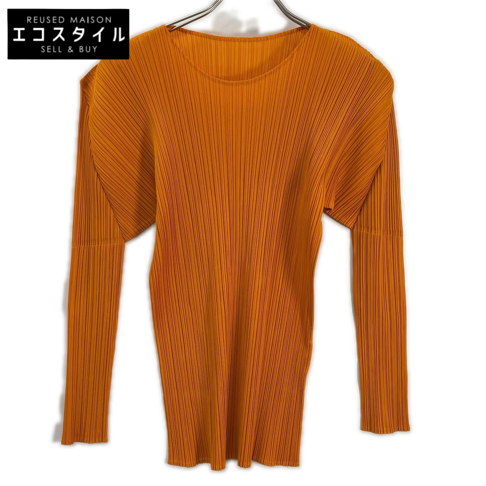 PLEATS PLEASE　プリーツプリーズ　PP61-JK202 オレンジ 長袖カットソー　F