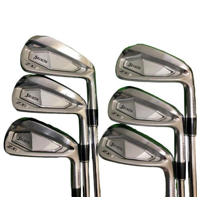 【中古】 ダンロップ SRIXON ZXi5 6S アイアンセット IR 純正特注シャフト (フレックスS) メンズ 男性用 右利き 右用 Cランク ゴルフクラブ