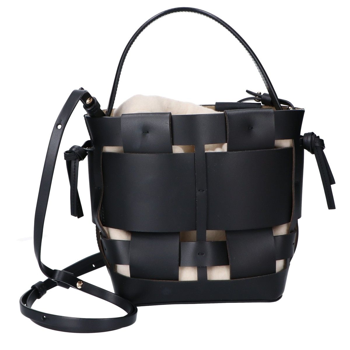 ZANCHETTI ザンケッティ WOVEN BUCKET SMALL バケットバッグ 2WAY