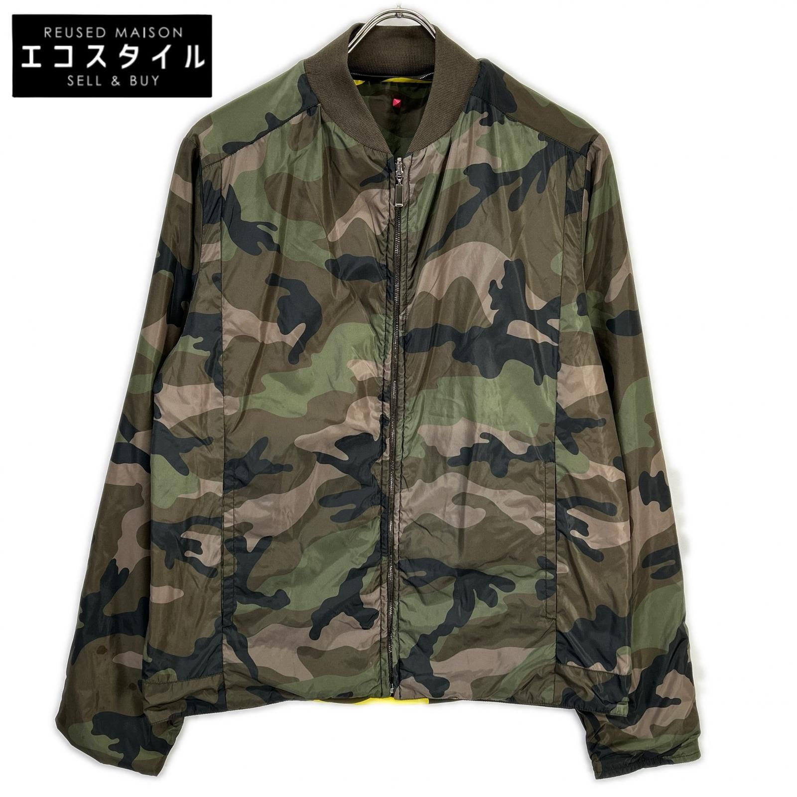 VALENTINO ヴァレンティノ カモフラ リバーシブル ブルゾン 48