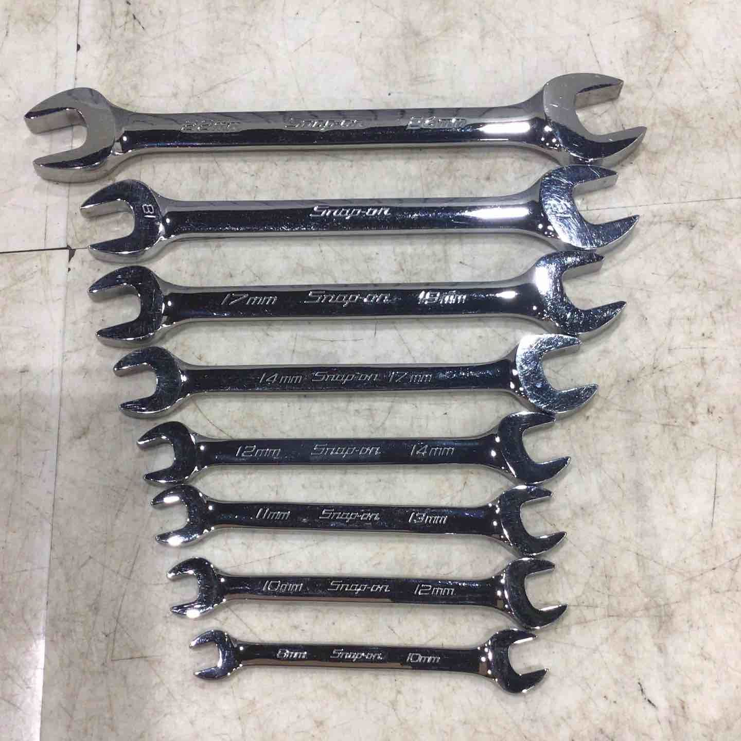 【美品】スナップオン(Snap-on) オープンエンドレンチ8本組 VOMシリーズ 【川口店】