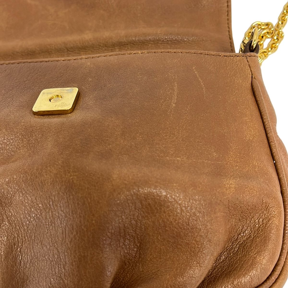 FENDI(フェンディ) ショルダーバッグ - 8M0276 ブラウン チェーン