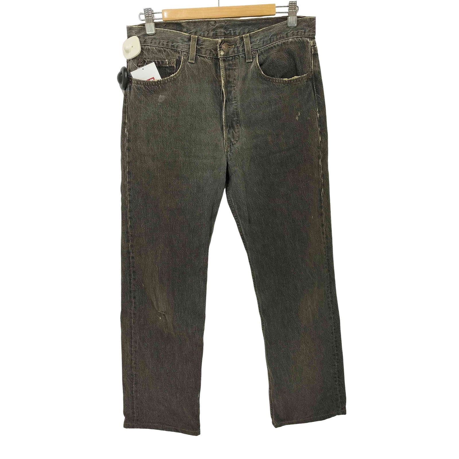 リーバイス Levis 501 90s USA製 ボタン裏546刻印 先染め ブラックデニム パンツ メンズ W32 L30
