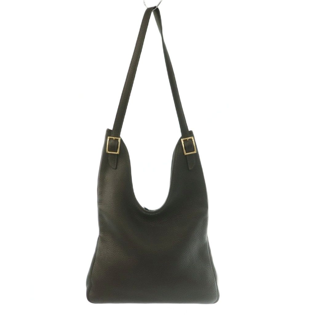 エルメス HERMES マサイPM トリヨンクレマンス ショルダーバッグ レザー ゴールド金具 □F刻印 茶 ブラウン /BB ■OH ■SH