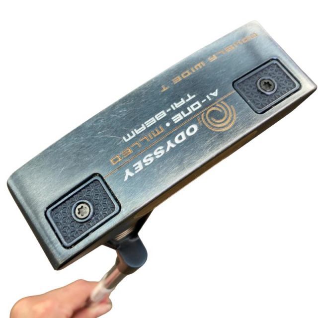 【中古】 オデッセイ Ai-ONE・MILLED TRI-BEAM DOUBLE WIDE T CH 34インチ パター PT STROKE LAB 90 スチール (フレックスその他) メンズ 男性用 右利き 右用 Cランク ゴルフクラブ