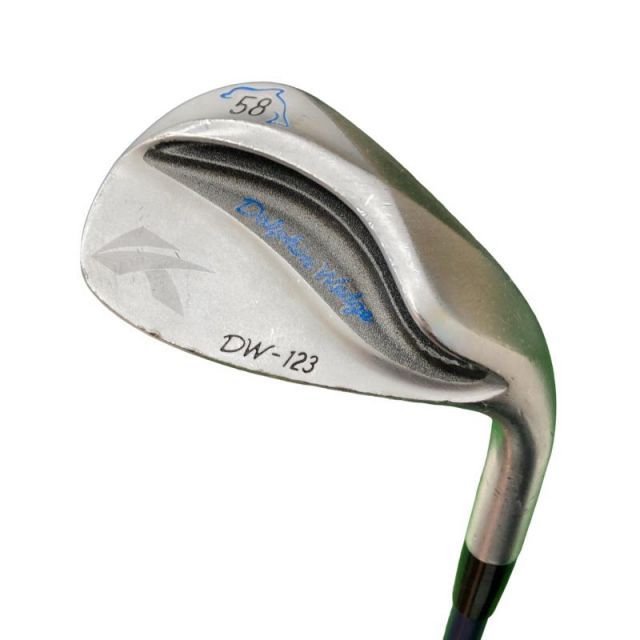 【中古】 キャスコ Dolphin Wedge DW-123 シルバー 58° ウェッジ WG Dolphin DP-231 (フレックスその他) メンズ 男性用 右利き 右用 Dランク ゴルフクラブ