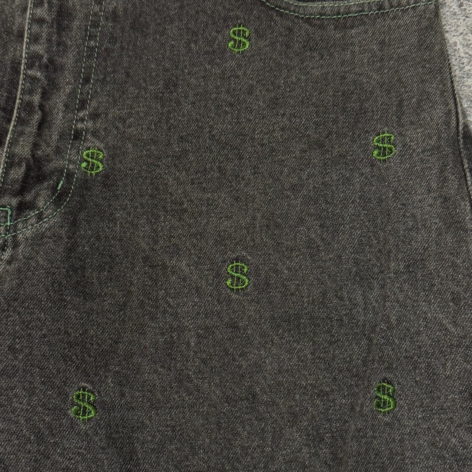 参考上代25300円 BlackEyePatch DOLLAR SIGN PATTERNED EXTRA BAGGY 