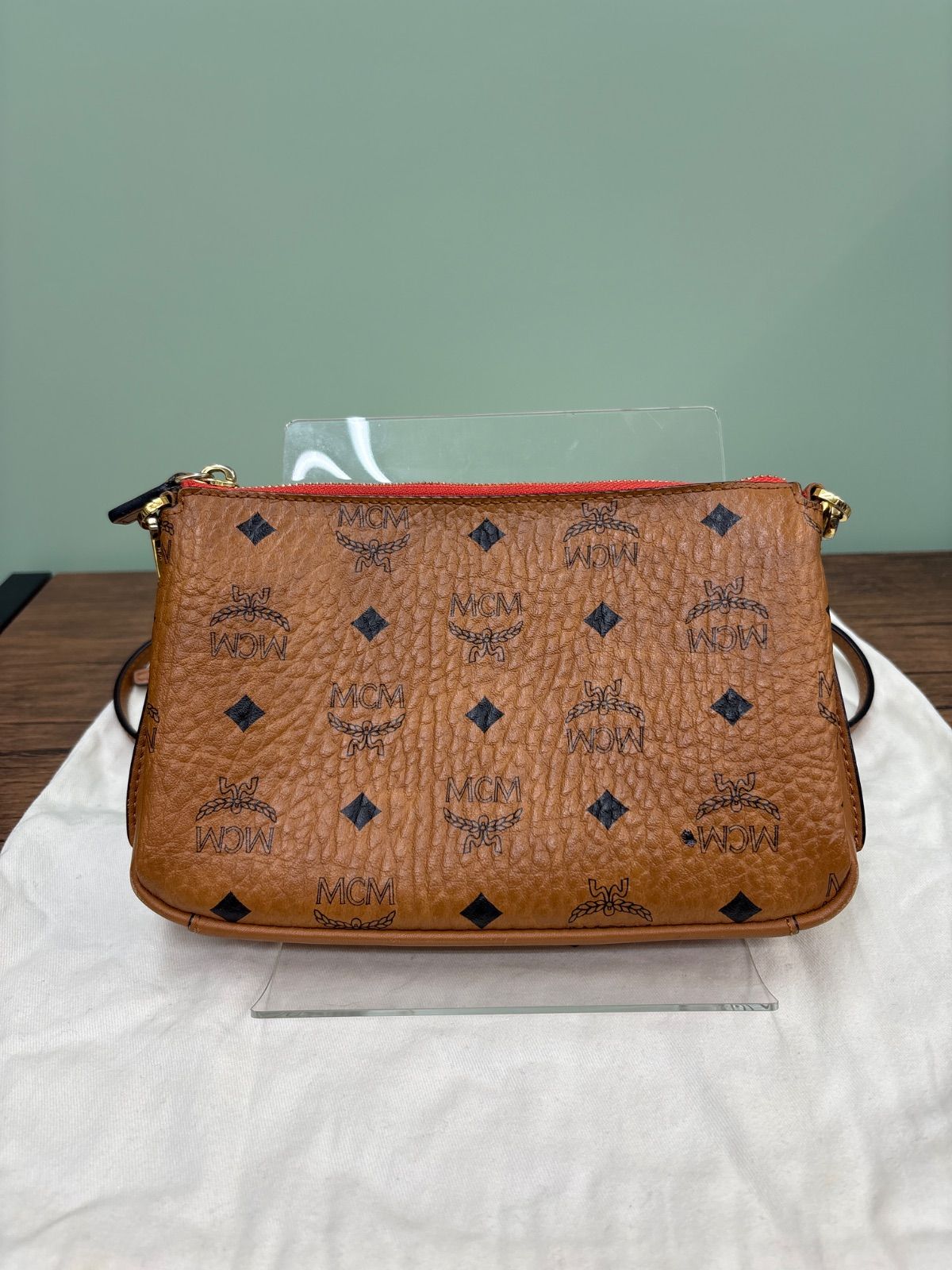 MCM エムシーエム 2wayショルダーバッグ ハンドバッグ レザーバッグ 送料無料♪