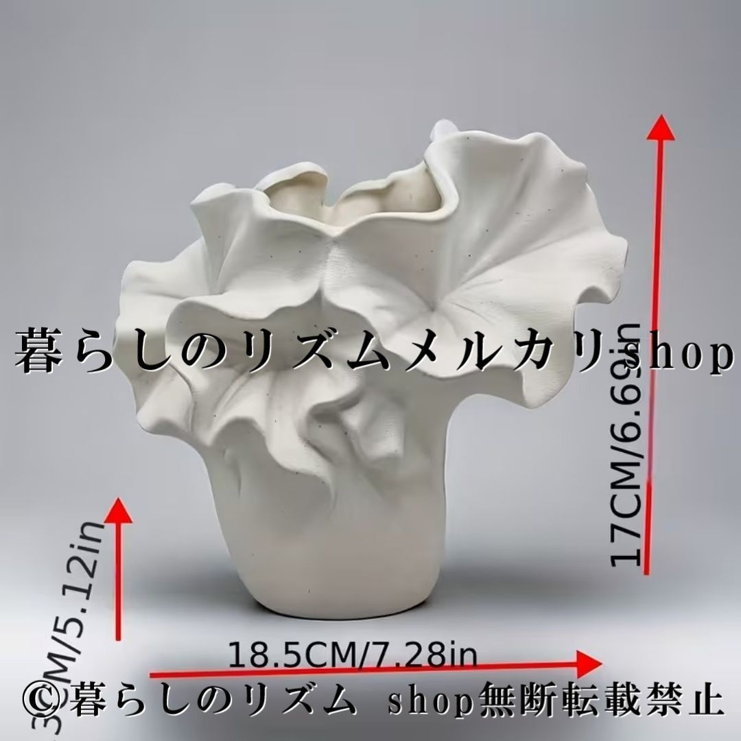 花瓶 クラシック フラワーベース 楕円形 花器 手作り 陶器 花柄