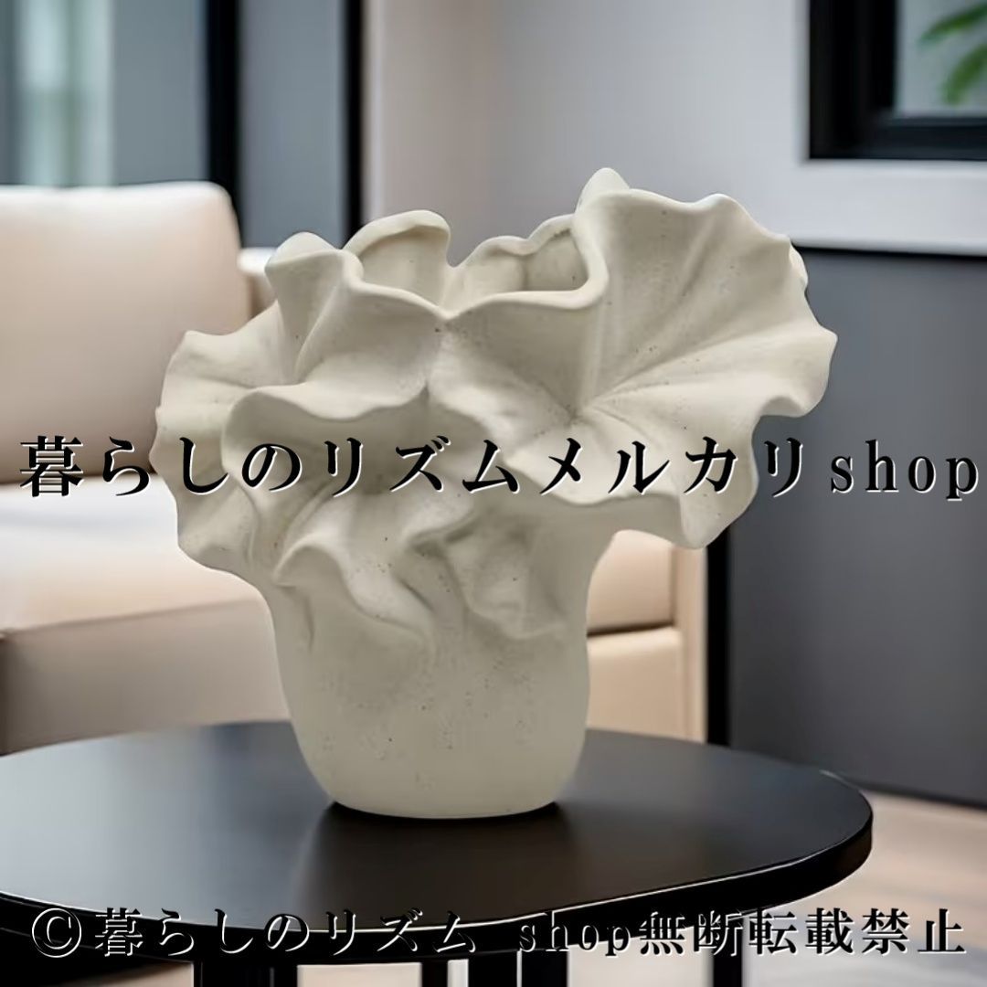 花瓶 クラシック フラワーベース 楕円形 花器 手作り 陶器 花柄
