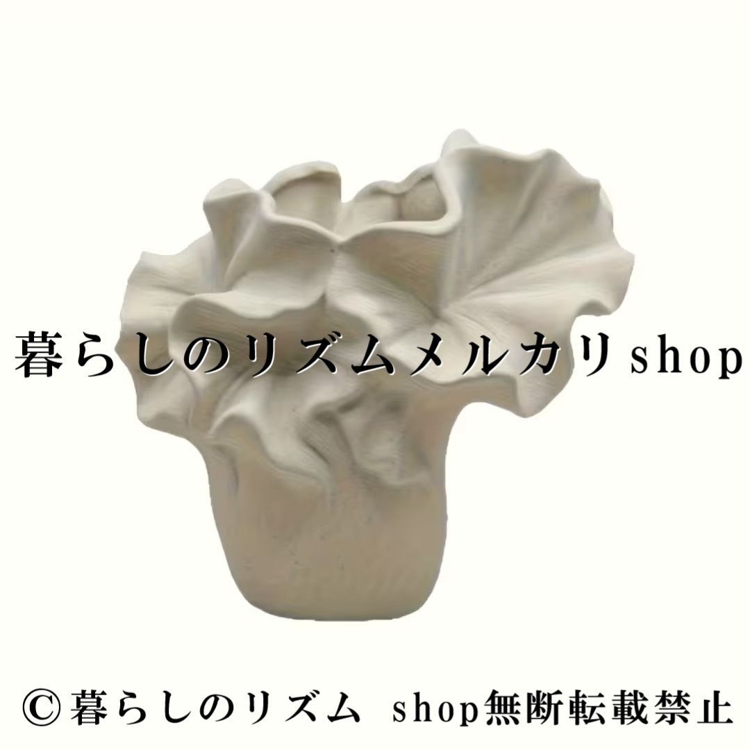 花瓶 クラシック フラワーベース 楕円形 花器 手作り 陶器 花柄