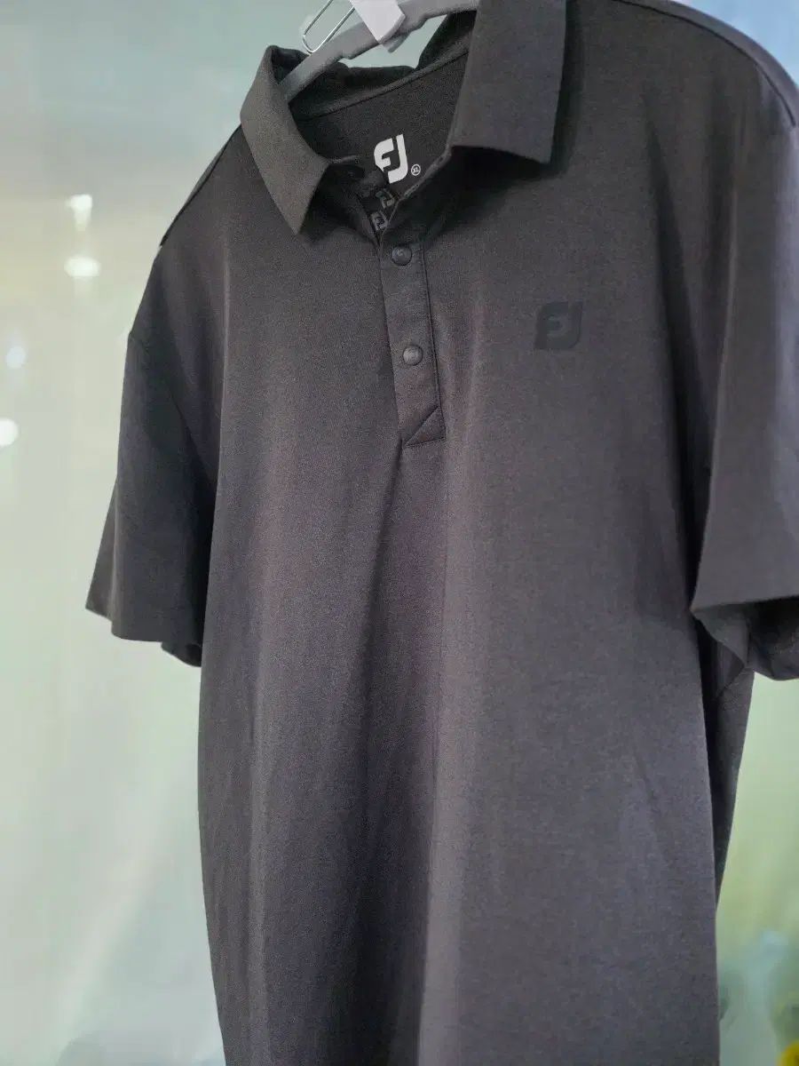 FootJoy ゴルフウェア 半袖 カラーTシャツ クールマックス 黒 105