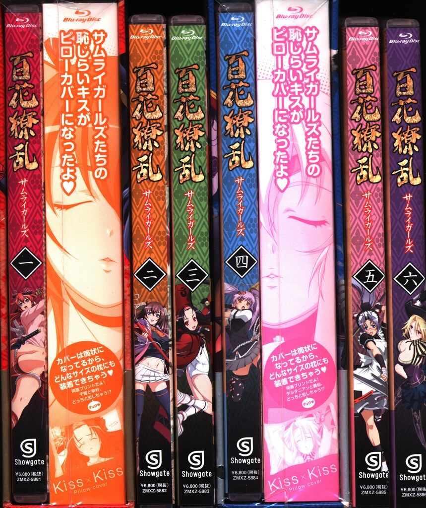 アニメBlu-ray 百花繚乱 サムライガールズ 初回全6巻