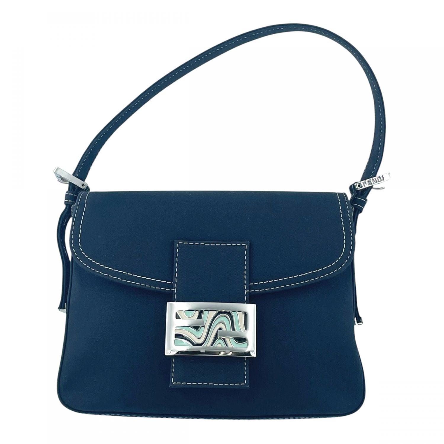中古】 Fendi フェンディ ミニ マンマバケット マーブル ワン 