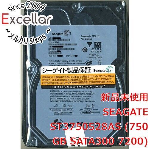 [bn:9] SEAGATE製HDD ST3750528AS 750GB SATA300 7200 6,709円