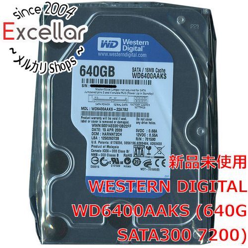 [bn:3] Western Digital製HDD　WD6400AAKS　640GB SATA300 7200