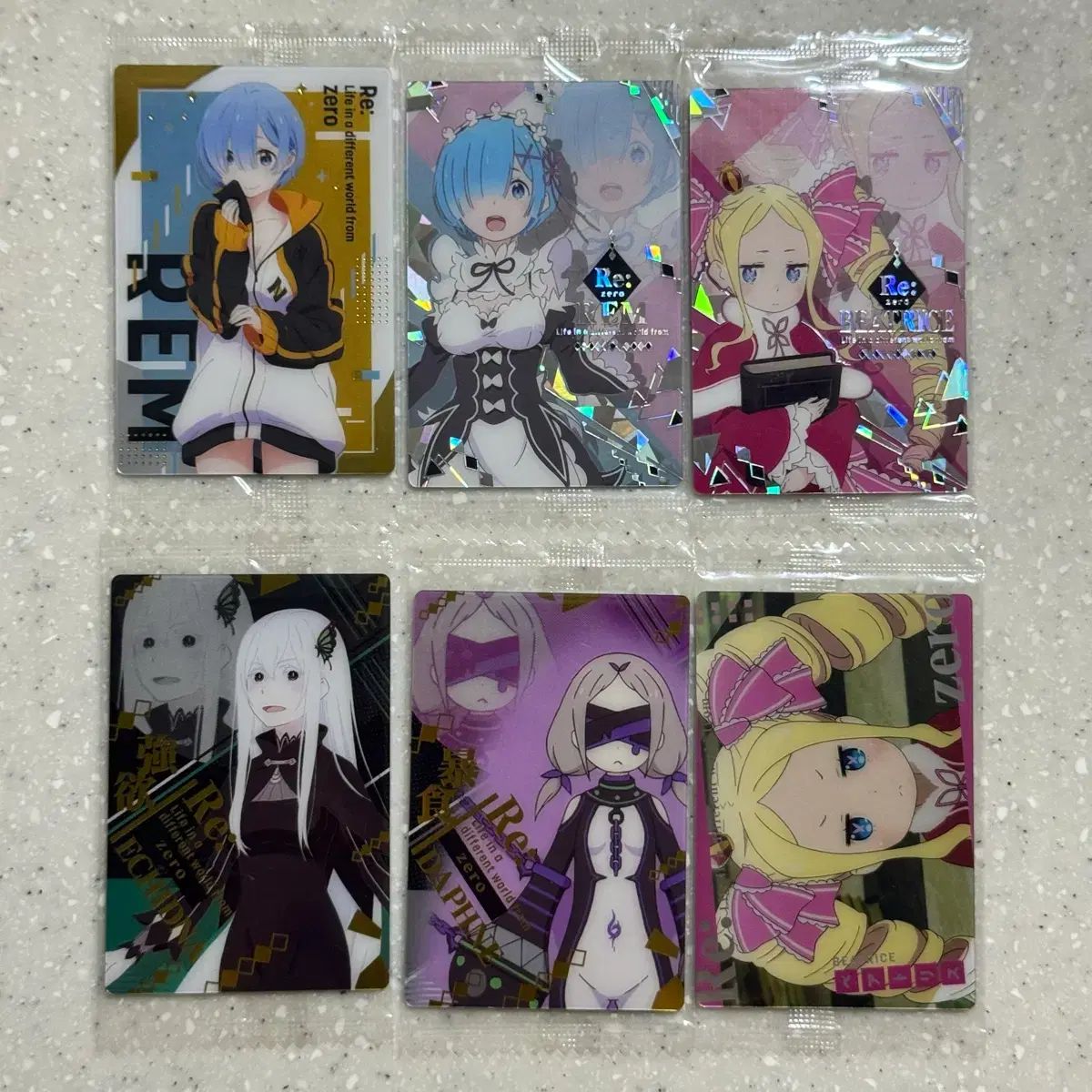 リゼロ レム ベアトリス 箔押し Re:ゼロから始める異世界生活 ラム 