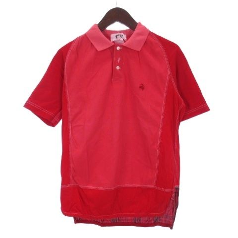アイ ジュンヤワタナベマン コムデギャルソン ジュンヤマン eye JUNYA WATANABE MAN ブルックスブラザーズ Brooks Brothers ポロシャツ 半袖 シャツドッキング S レッド