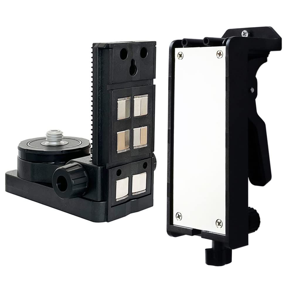 ☆新品☆レーザー墨出し器用 マグネット式クランプ ウォールブラケット 磁石付き 軽天ホルダー 上下可動式 360°回転および微調整 固定器具 3e1e5217