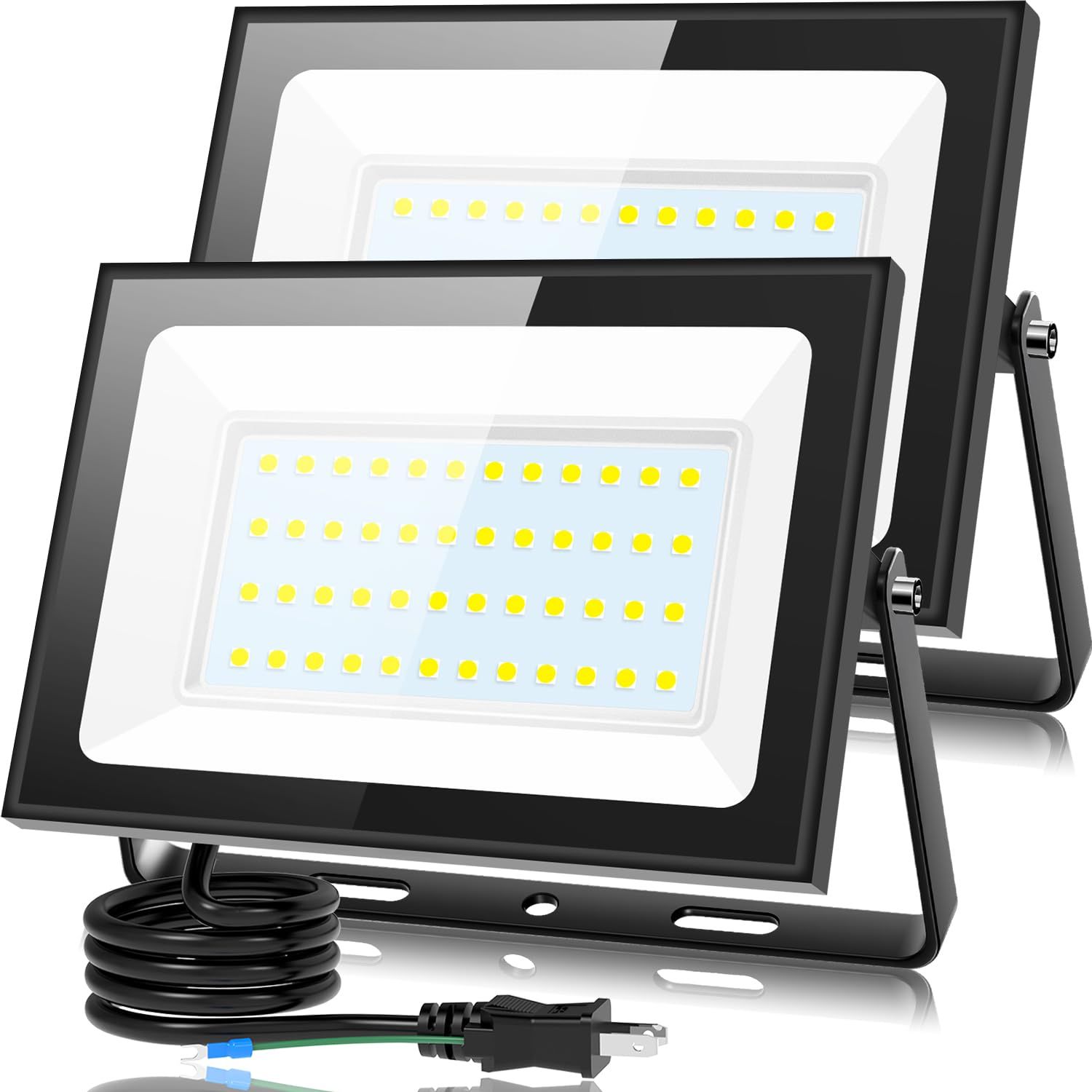 ☆新品☆KIWEN LED 投光器 【超薄型・2個セット】屋外 防水 80W 10000LM 100v 昼光色 ledライト 作業灯 屋外 照明 看板灯 IP66 豪雨対応 外灯 led 灯光器 高演色 Ra85 高輝度 省エネ アース付き 4eb8efe6 ☆新品☆KIWEN LED 投光器 【超薄型・2個セット】屋外 防水 80W 10000LM 100v 昼光色 ledライト 作業灯 屋外 照明 看板灯 IP66 豪雨対応 外灯 led 灯光器 高演色 Ra85 高輝度 省エネ アース付き 4eb8efe6