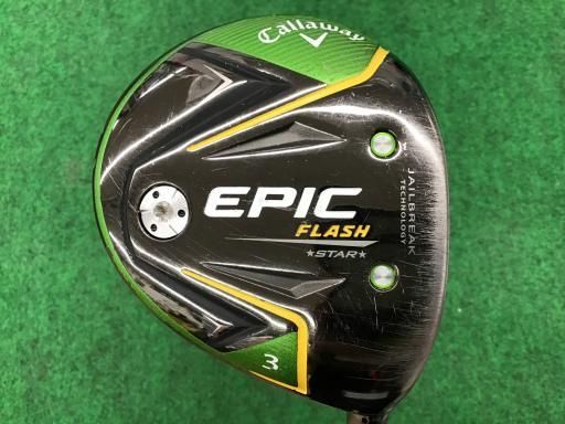 【中古】 キャロウェイ EPIC FLASH STAR 3W フェアウェイウッド FW Speeder EVOLUTION for CW(フェアウェイ) (フレックスSR) メンズ 男性用 右利き 右用 Cランク ゴルフクラブ