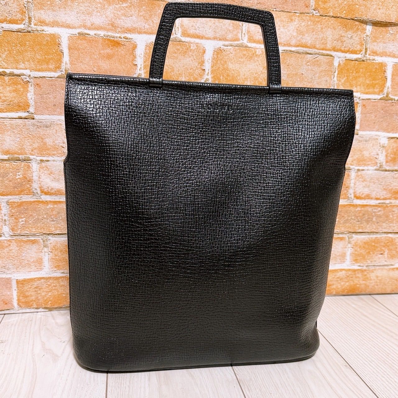 (超美品)LOEWE(ロエベ)トートバッグ レザー ブラック