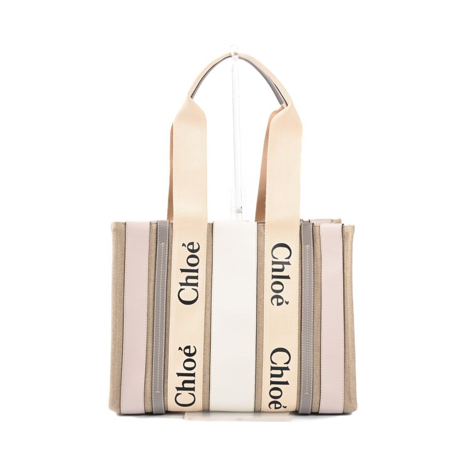Chloe クロエ トートバッグ WOODYミディアムトート CHC24US383M92110｜詳細画像