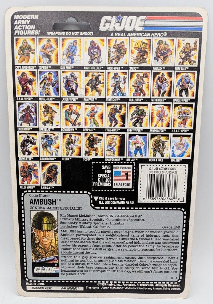 HASBRO シリーズ9 / 34バック AMBUSH 3.5インチ HASBRO シリーズ9 / 34バック AMBUSH 3.5インチ