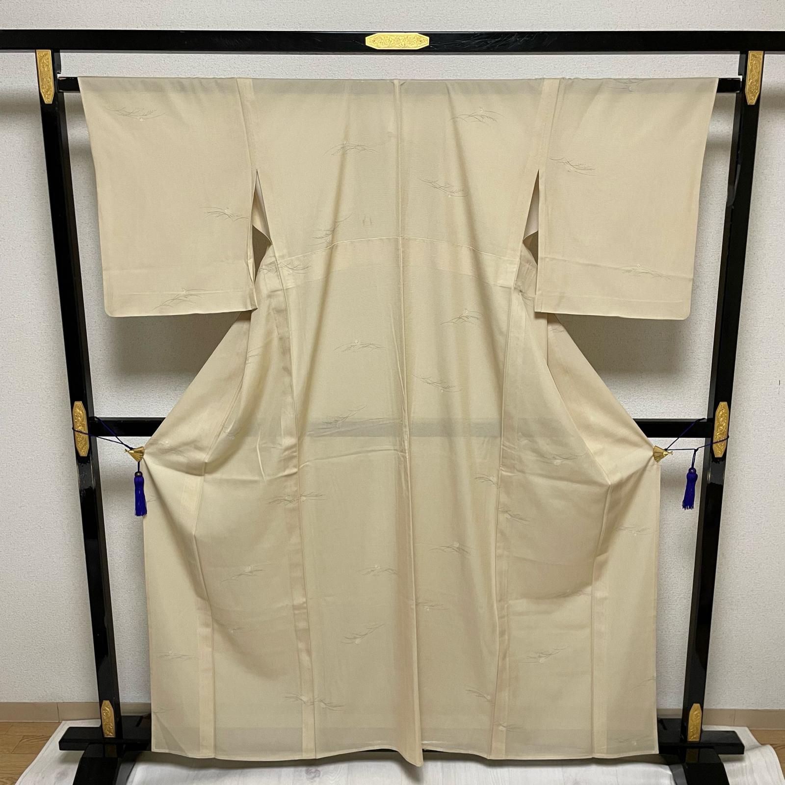 夏着物 絽織 小紋 上品な飛び柄 着物 化繊 X-3268 夏着物 絽織 小紋 上品な飛び柄 着物 化繊 X-3268
