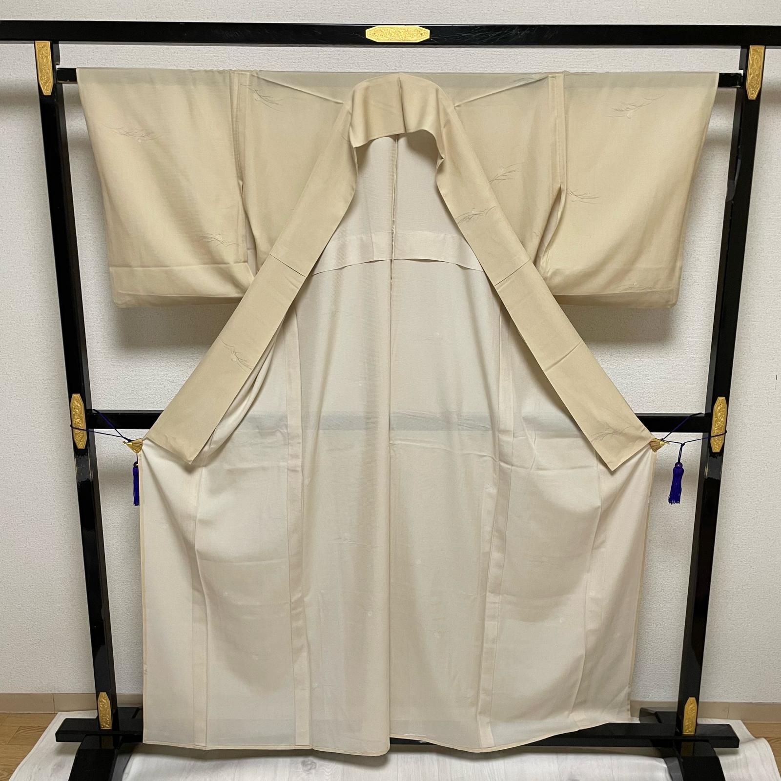 夏着物 絽織 小紋 上品な飛び柄 着物 化繊 X-3268 夏着物 絽織 小紋 上品な飛び柄 着物 化繊 X-3268