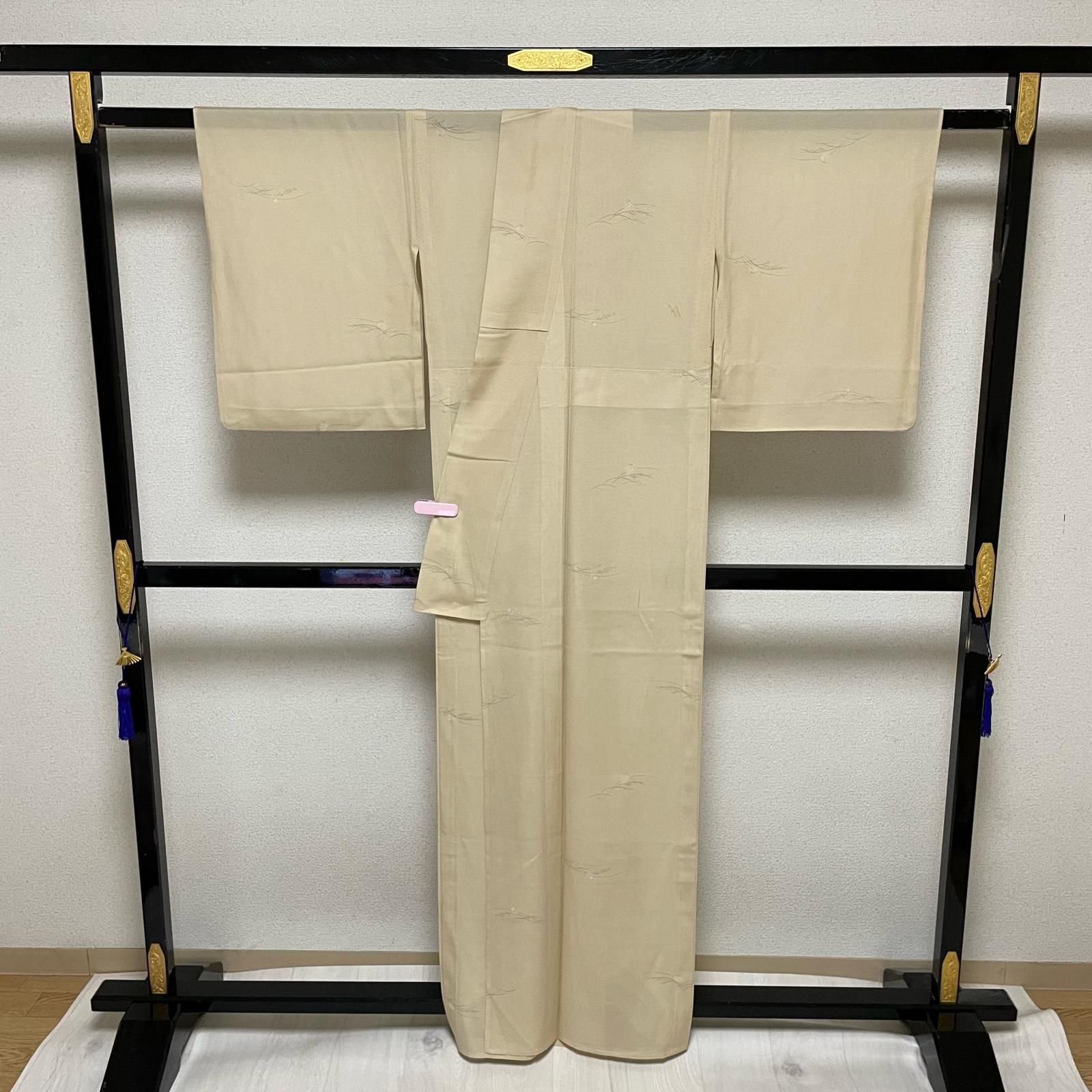 夏着物 絽織 小紋 上品な飛び柄 着物 化繊 X-3268 夏着物 絽織 小紋 上品な飛び柄 着物 化繊 X-3268