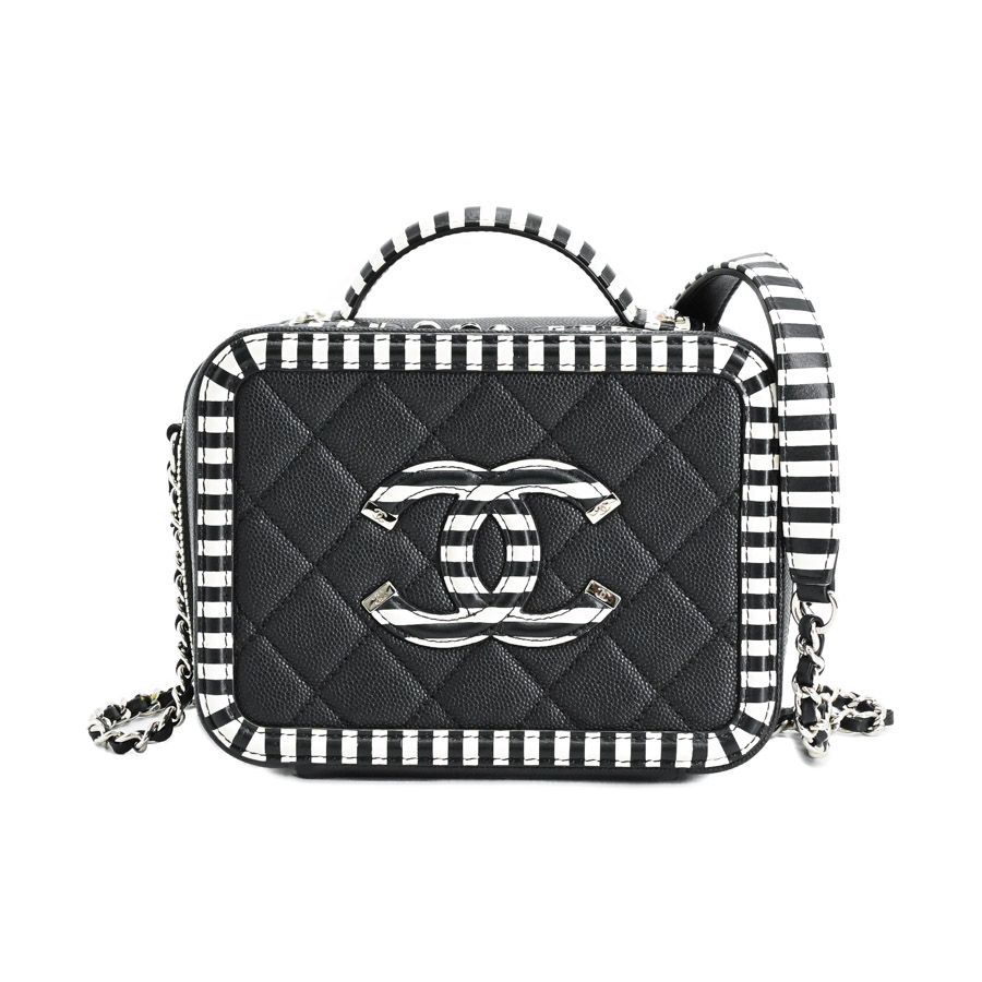 CHANEL シャネル ハンドバッグ CCフィリグリースモールヴァニティバッグ A93342