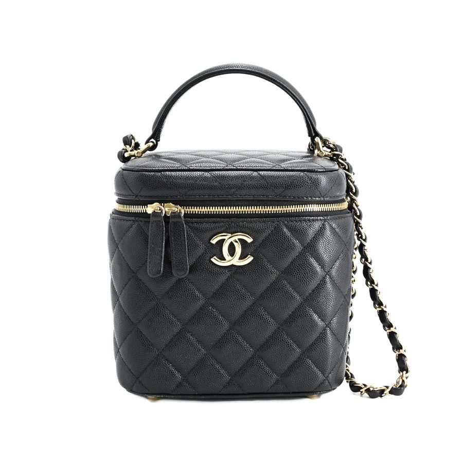 CHANEL シャネル ショルダーバッグ トップハンドルチェーンヴァニティケース AS2362