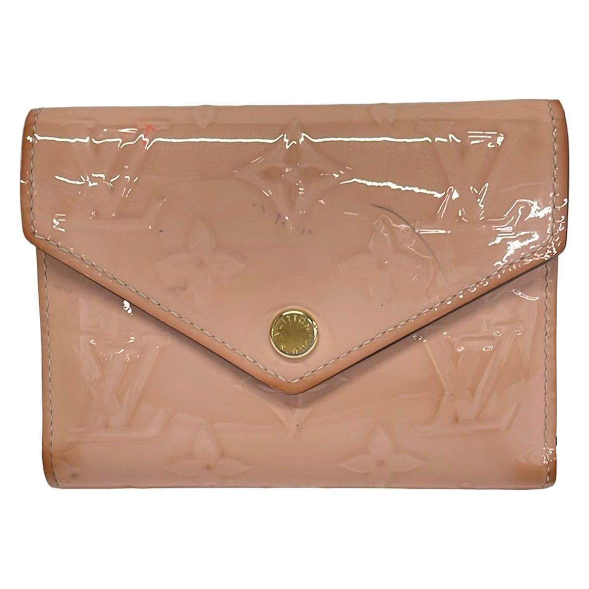 LOUIS VUITTON(ルイヴィトン) 3つ折り財布 モノグラムヴェルニ ポルトフォイユヴィクトリーヌ M62428 ローズバレリーヌ レザー