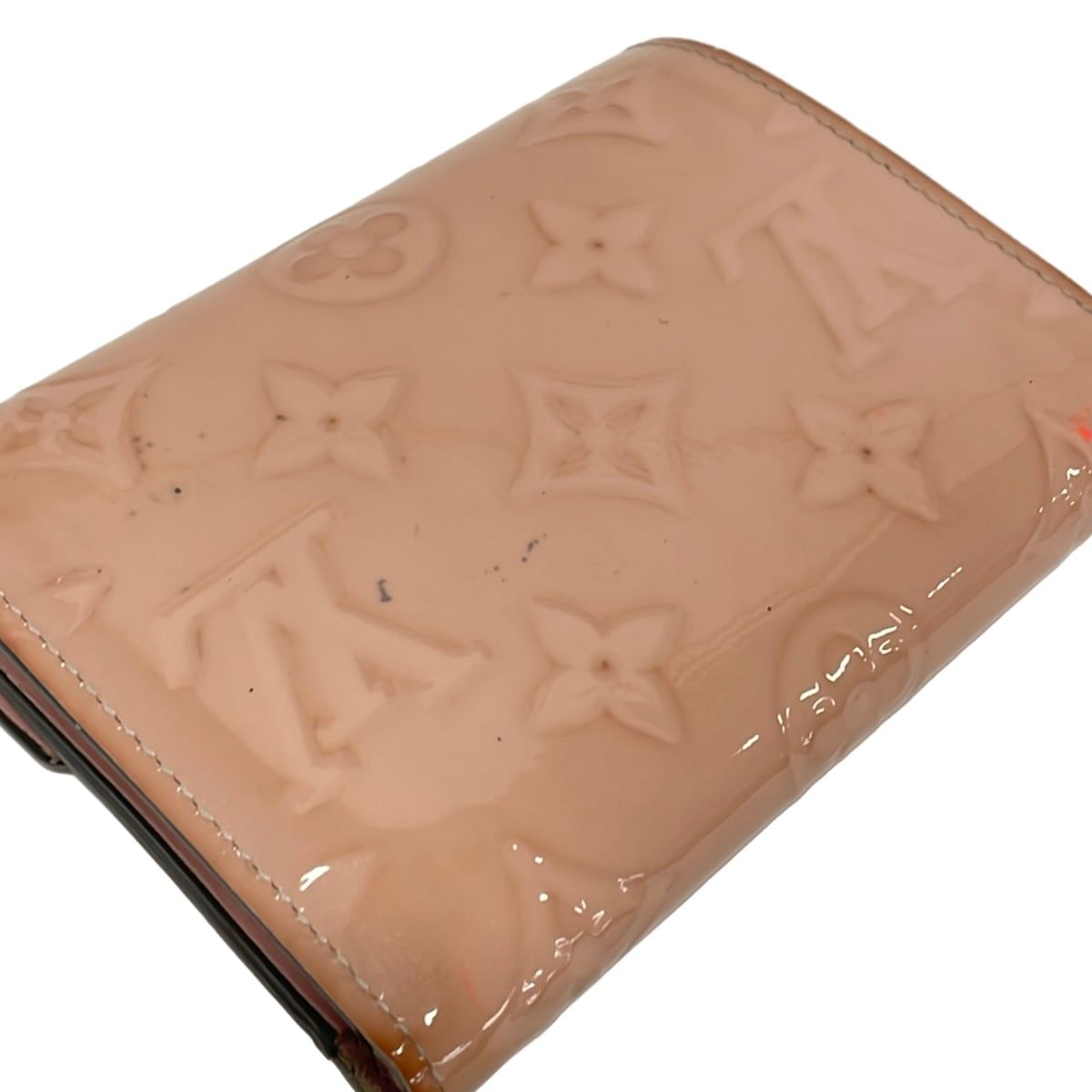 LOUIS VUITTON(ルイヴィトン) 3つ折り財布 モノグラムヴェルニ ポルトフォイユヴィクトリーヌ M62428 ローズバレリーヌ レザー