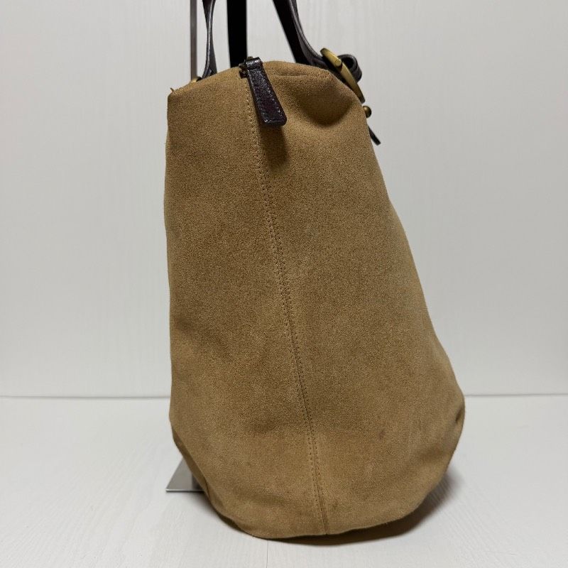 LAUREN RALPH LAUREN ローレンラルフローレン トートバッグ ベージュ スエード レザー 肩掛け B636