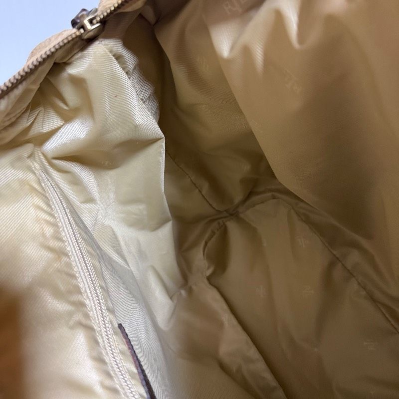 LAUREN RALPH LAUREN ローレンラルフローレン トートバッグ ベージュ スエード レザー 肩掛け B636