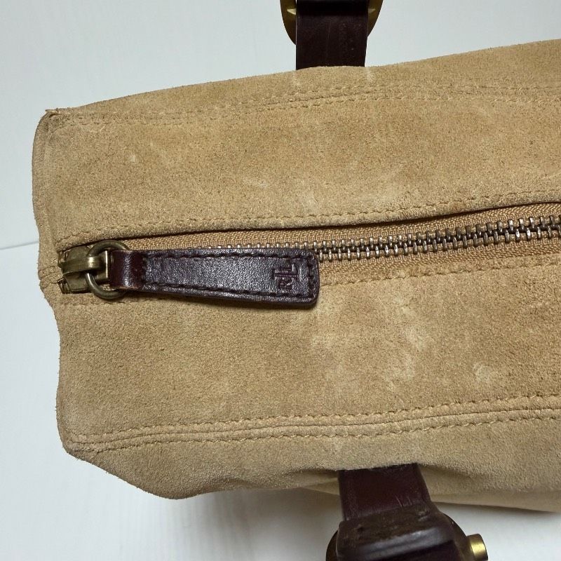 LAUREN RALPH LAUREN ローレンラルフローレン トートバッグ ベージュ スエード レザー 肩掛け B636