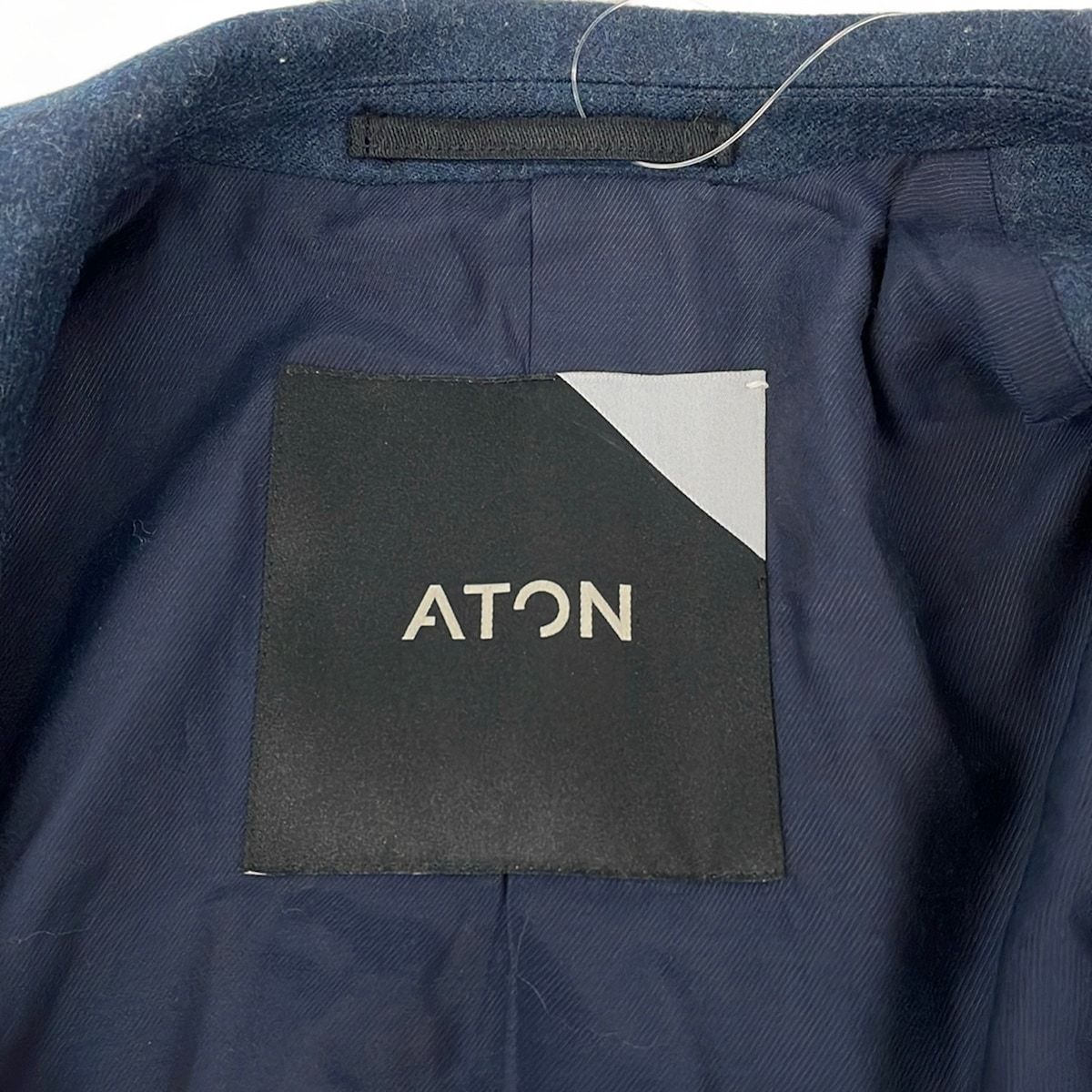 ATON(エイトン) ジャケット サイズ00 XS レディース - ネイビー 長袖/秋/冬 ATON(エイトン) ジャケット サイズ00 XS レディース - ネイビー 長袖/秋/冬