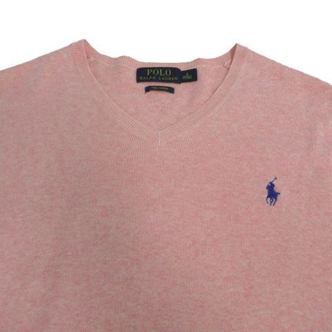 ポロ ラルフローレン POLO RALPH LAUREN PIMA COTTON Vネックニット