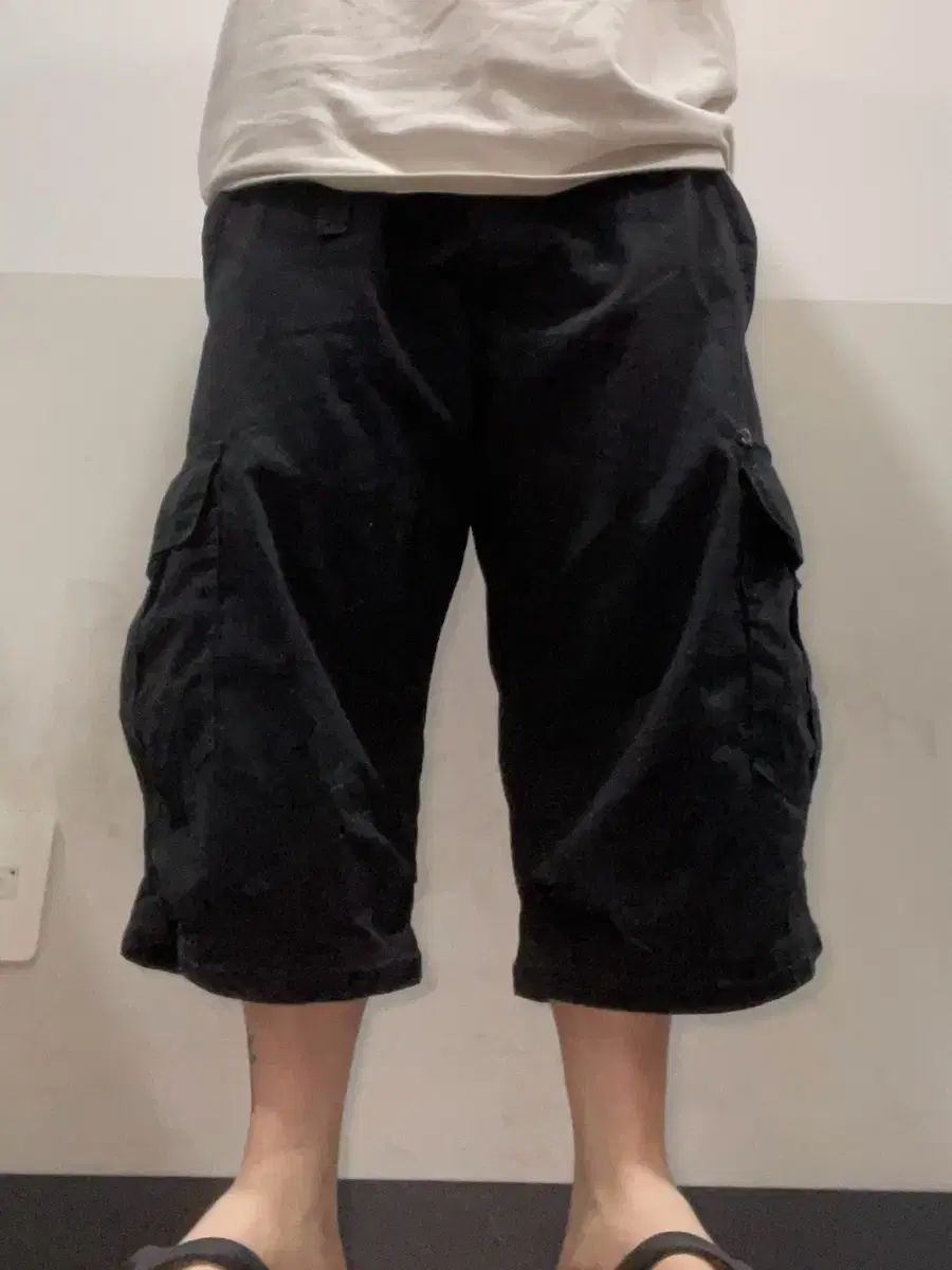 Vtg リップストップ カーゴ ワイド バミューダ パンツ Vtg リップストップ カーゴ ワイド バミューダ パンツ