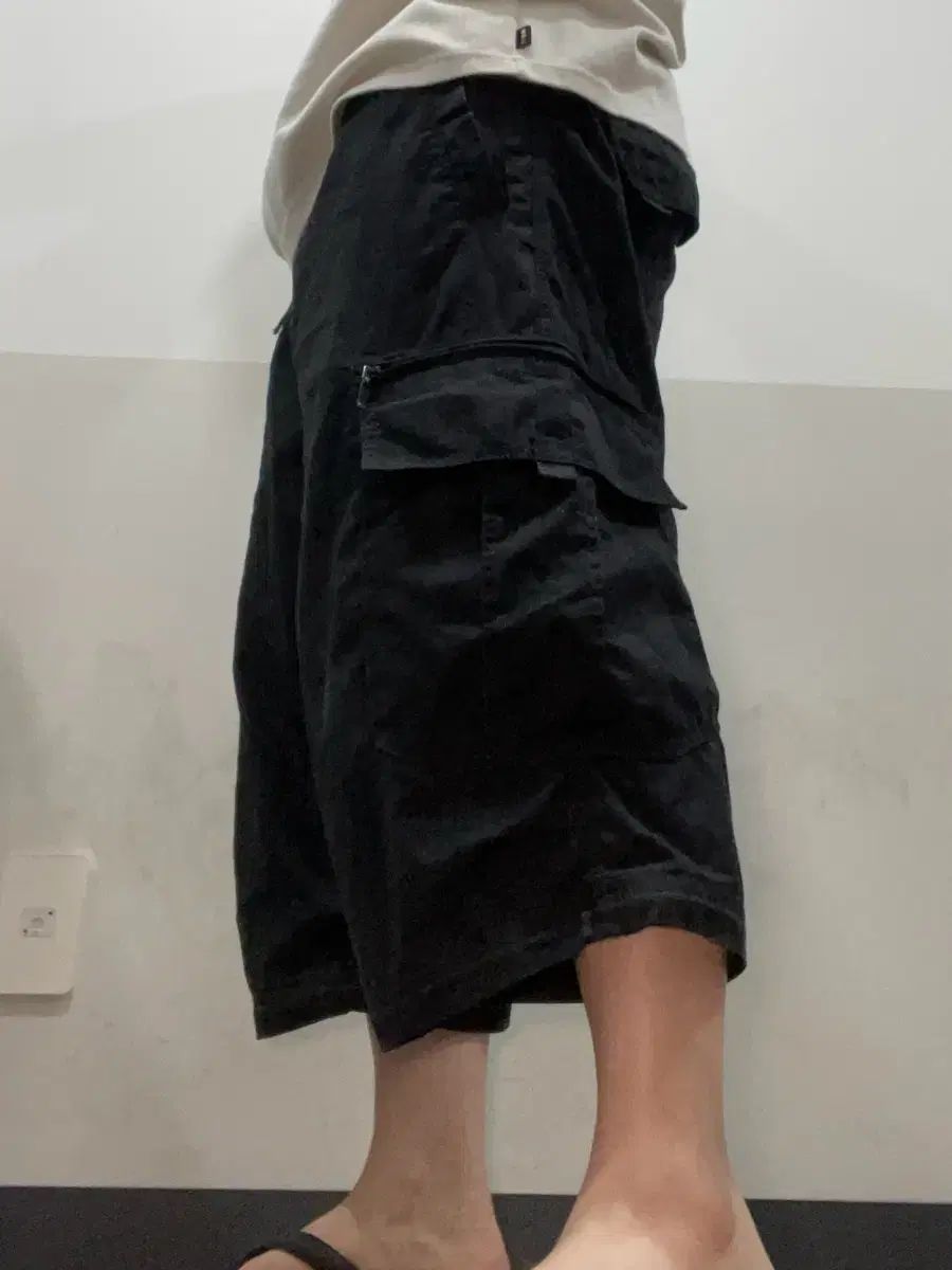 Vtg リップストップ カーゴ ワイド バミューダ パンツ
