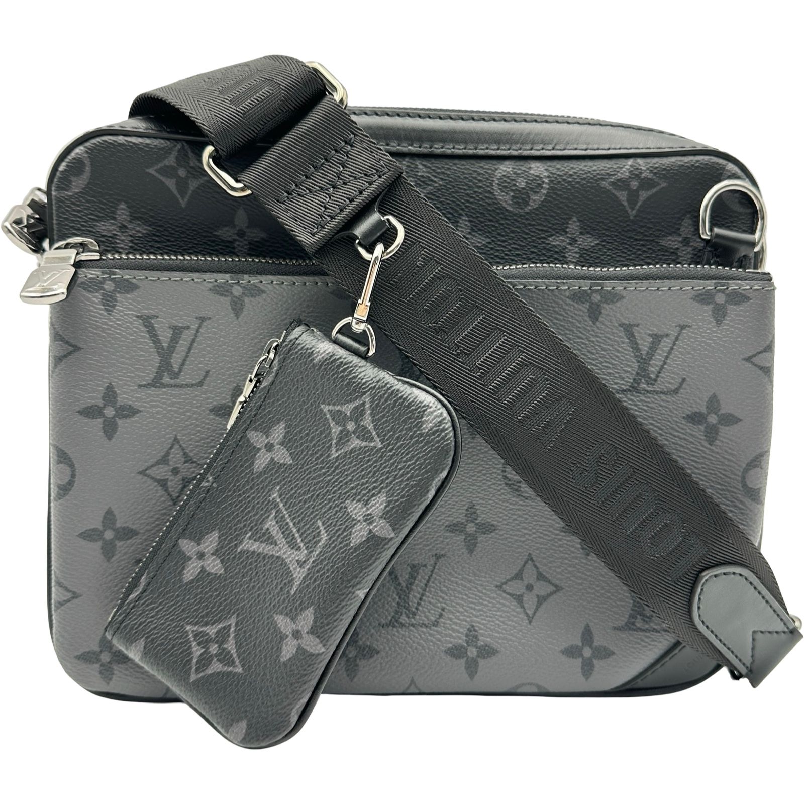 ルイ・ヴィトン LOUIS VUITTON トリオメッセンジャー M69443 ブラック モノグラム・エクリプス メンズ ショルダーバッグ
