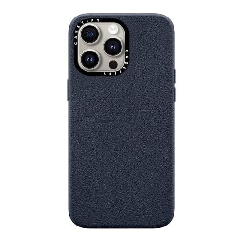 CASETiFY ペブル iPhone 15 Pro Max ケース [1.5mからの落下試験をクリア / MagSafe に対応] - ネイビーブルーma b1cd11c5